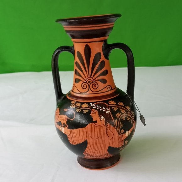NWOT Hand Made Pottery Jug Copy of Classical Period 440 BC- - Picture 1 of 12